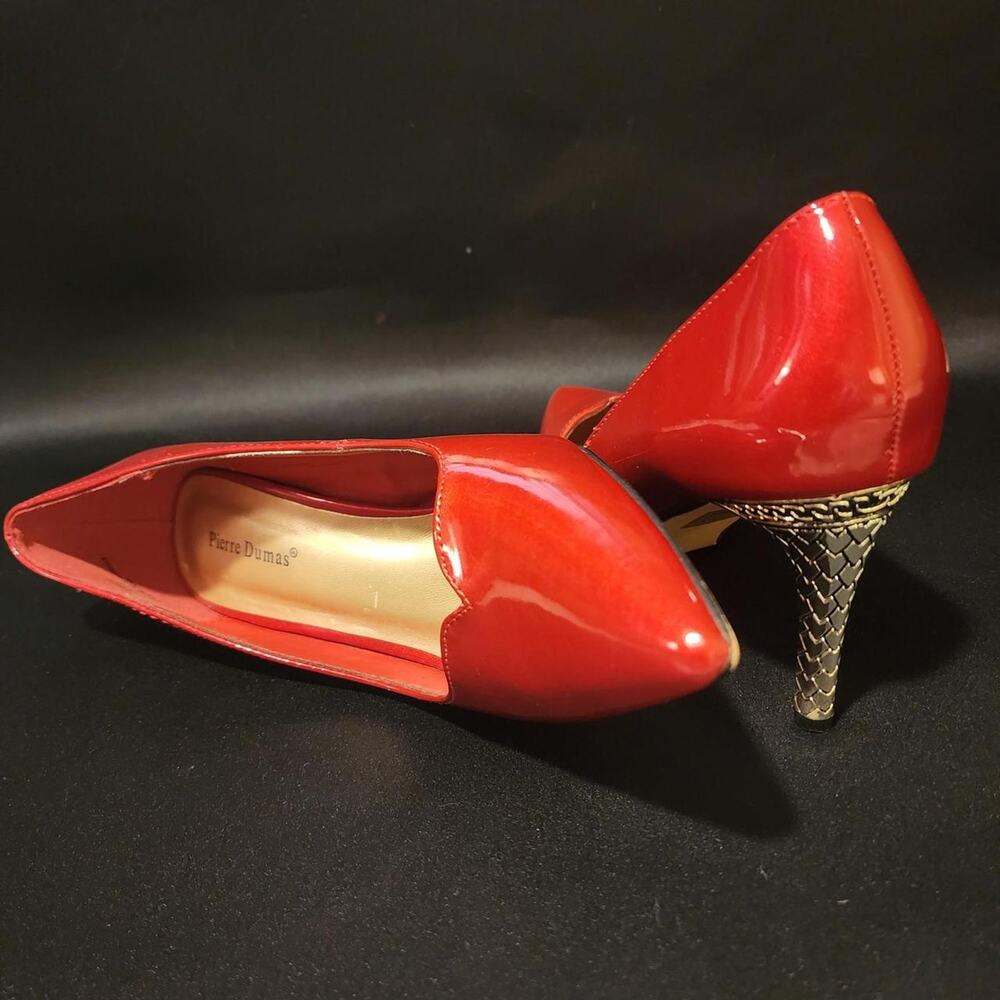 Pierre dumas red patent leather